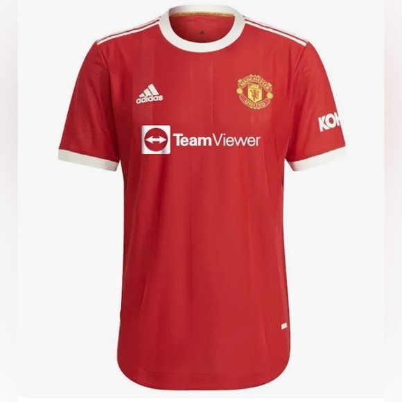⚽️🇬🇧NWT Adidas 2021-2022 Manchester United Home Shirt, Size L - Picture 2 of 9
